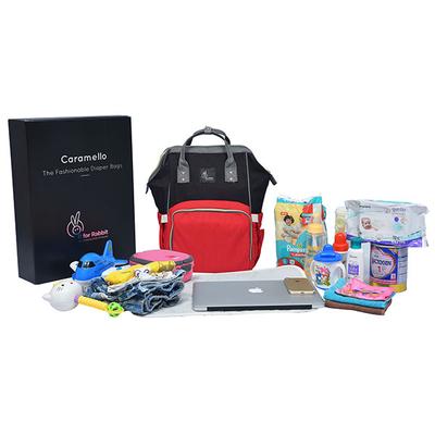 R for Rabbit Caramello Diaper Bag - Black - Diapers & Wipes