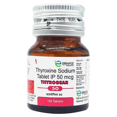 THYROGEAR 50mcg Tablet 100's - Hypothyroidism