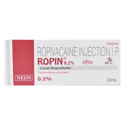 ROPIN 0.2% INJECTION 20ML - Anaesthesia General