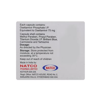 Natflu 75mg Capsule 10'S - Viral infections-Ant
