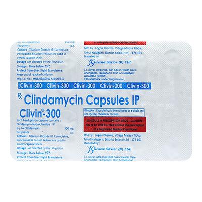 CLIVIN 300 Capsule 10's - Bacterial Infections-OAB