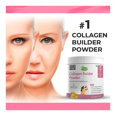 She Need Plant Based Collagen Builder Powder - Lemon Flavour 300 gm - Hair & Skin
