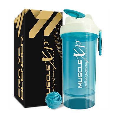 MuscleXP PRO Gym Shaker - Sea Blue 650 ml - Workout Essentials