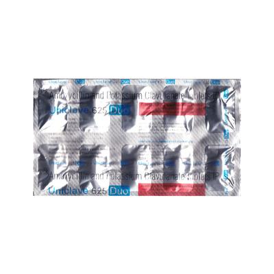 UNICLAVE 625 DUO Tablet 10's - Bacterial Infections-Pen