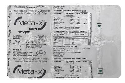 Meta X Tablet 10'S - Supplements-Vam