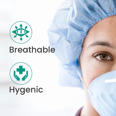 Care View Disposable Non-Woven Bouffant Caps - Blue 500's - Others