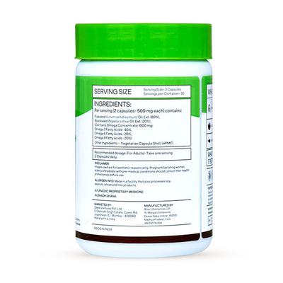 OZiva Plant based Omega 369 Capsule 60's - Omega Fish Oil Fatty Acids