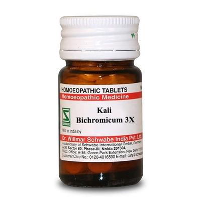 Dr.Willmar Schwabe Kali Bichromicum 3X Tablet 20 gm - Triturations (Homeo Tablets)
