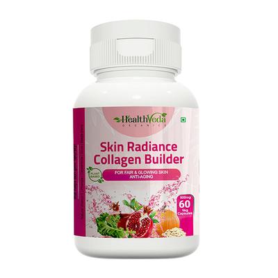 Health Veda Skin Radiance Collagen Builder 800 mg Veg Capsule 60's - Multi-Vitamins