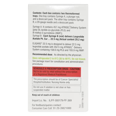Eligard 22.5mg Injection 1'S - Cancer Oncology-Cyt
