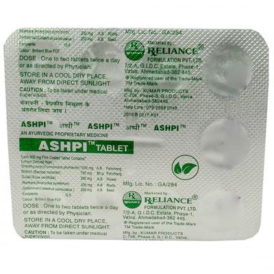 Ashpi Tablet 10'S - Speciality Medicines
