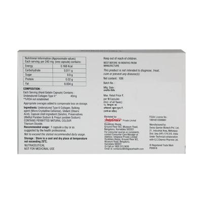 Collasmart 40mg Capsule 10'S - Supplements-Sup