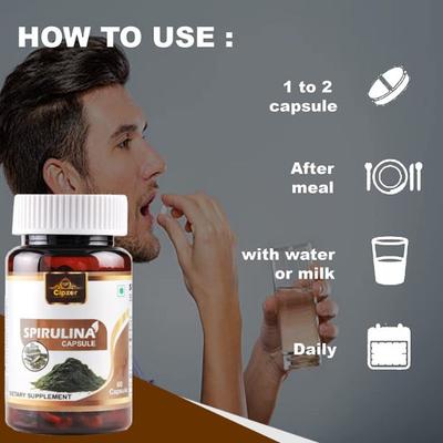 Cipzer Spirulina Capsule 60's - Speciality Medicines