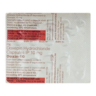 Doxin 10mg Capsule 10'S - Depression-Ant