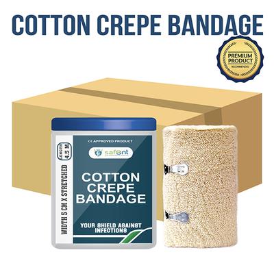Safent Cotton Crepe Bandage (5 cm X 4.5 m) - Bandages