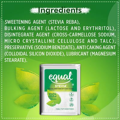 Equal Stevia Natural Sweetener Tablet 100's - Sweeteners