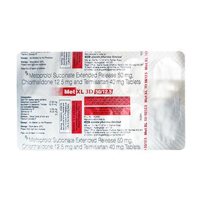 MET XL 3D 50/12.5 Tablet 10'S - Hypertension-Ang