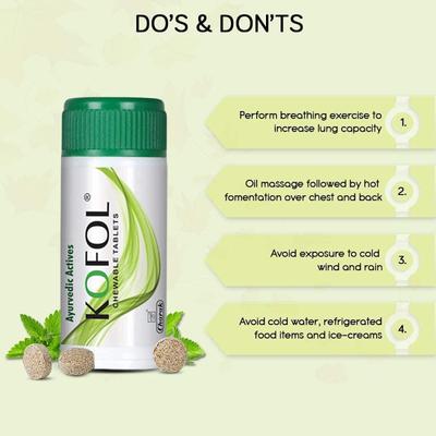 Kofol Chewable Tablets (Pack of 5 x 60's) - Sore Throat Lozenges