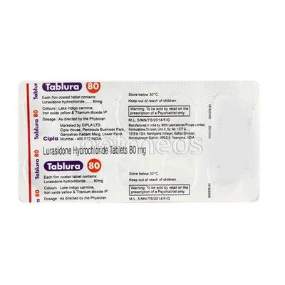 Tablura 80mg Tablet 10'S - Psychosis-Ans