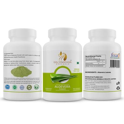 Goldenacacia Herrbals Aloevera Powder 100 gm - Pure Herbs