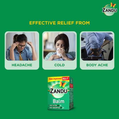 Zandu Balm Fast Action (Pack Of 2 x 50 ml) - Balm & Ointments