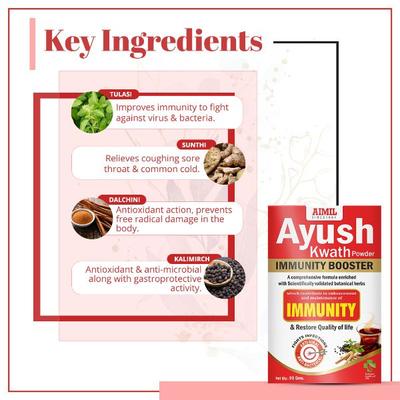 Aimil Ayush Kwath Powder (Pack of 4 x 90 gm) - Health Products