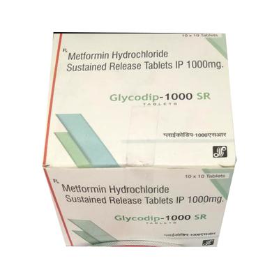 GLYCODIP 1000 SR Tablet 10's - Diabetes-Ant