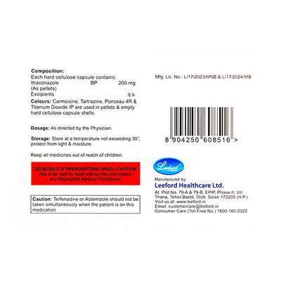 Itrostred 200mg Capsule 4'S - Fungal Infections-Anf