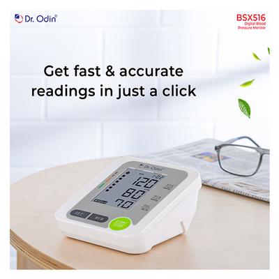 Dr. Odin Digital Blood Pressure Monitor - White (BSX516) - Blood Pressure Monitor Device