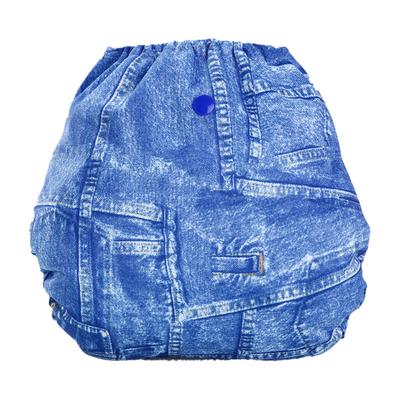 Bumberry Reusable Diaper Cover (2-36 Months) with 2 Wet Free Inserts - Jeans - Diapers & Wipes