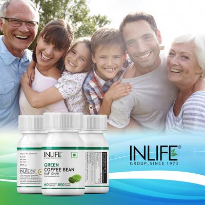 INLIFE Green Coffee Bean Extract Capsule 60's - Weight Loss