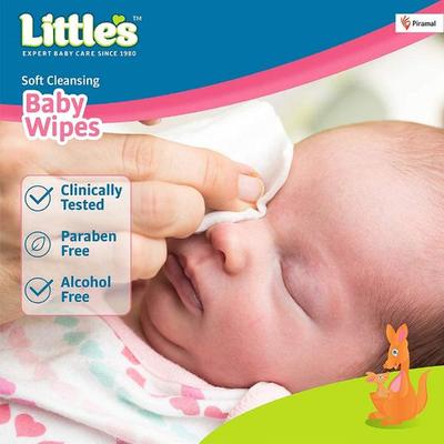 Littles Soft Cleansing Baby Wipes 80's - Diapers & Wipes