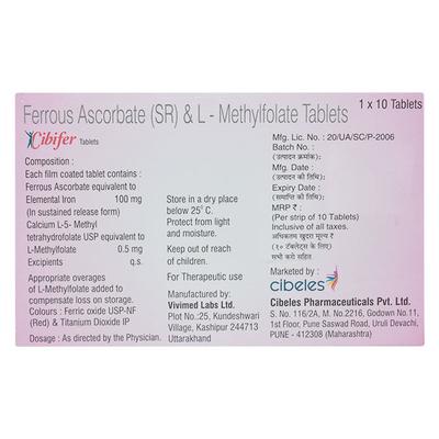 CIBIFER Tablet 10's - Supplements-Vam