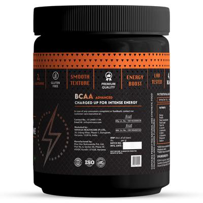 Nirvasa BCAA Advanced Powder with L-Glutamine - Blueberry Flavour 210 gm - Bcaa Supplements