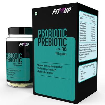 Fitzup Probiotic Prebiotic with FOS (Fructo Oligo Saccharides) Capsule 90's - Digestive Health