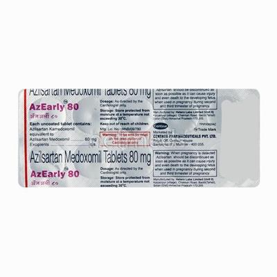 Azearly 80mg Tablet 10'S - Hypertension-Ang