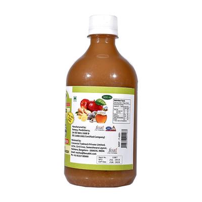 DrNATcURE Apple Cider Vinegar for Heart Care - Ginger Garlic Lemon & Honey Flavour 500 ml - Apple Cider Vinegars