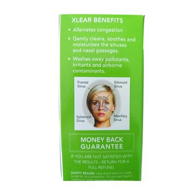 Xlear Natural Saline Nasal Spray for Sinus and Allergy Relief (Pack of 3 x 22 ml) - Nasal Decongestion