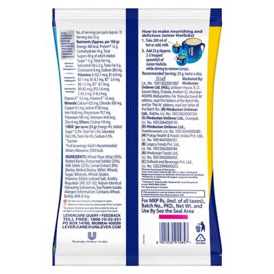 Junior Horlicks (2 to 6 Years) Powder - Vanilla (Pouch) 400 gm - Kids Nutrition