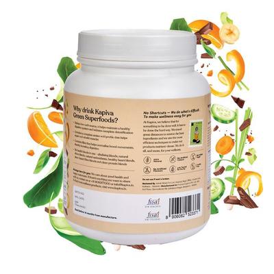 Kapiva Plant Protein Superfoods with Greens Powder - Choco Orange 1 kg - Health Products