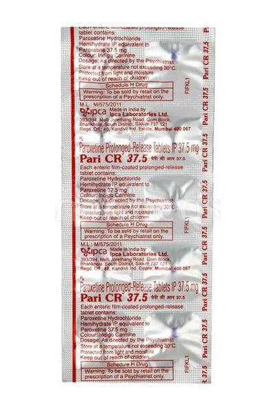 Pari CR 37.5mg Tablet 10'S - Depression-Ant