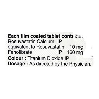 R Lip F 10Mg Tablet 10's - High Cholesterol-Dys
