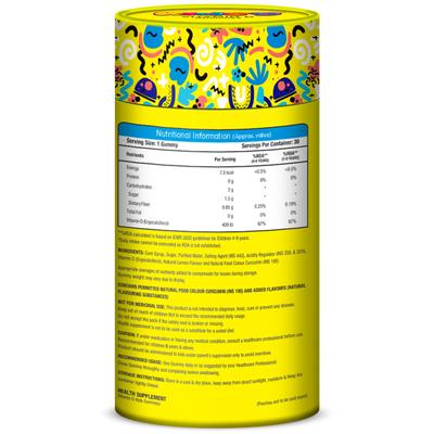 Mom & World Vitamin D Lil Bunny Gummies - Lemon 30's - Nutritional Bars