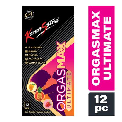 Kamasutra Orgas Max 5-in-1 Condoms 6's - Plain/Flavoured Condoms