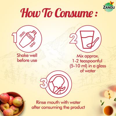 Zandu Himalayan Apple Cider Vinegar 500 ml - Apple Cider Vinegar - Acv