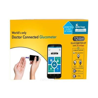 Apollo Sugar Diabetes Home Care Premium Kit - Blood Glucose Monitors/Strips