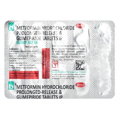 GLIMP M2 SR Tablet 10's - Diabetes-Ant