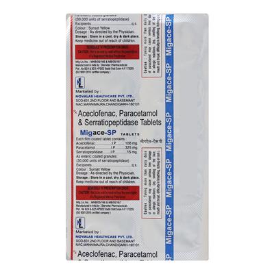 MIGACE SP Tablet 10's - Pain relief-Nsa
