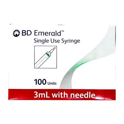 BD Emerald Single Use Syringe 3 ml With Needle 23G - Surgical Instruments