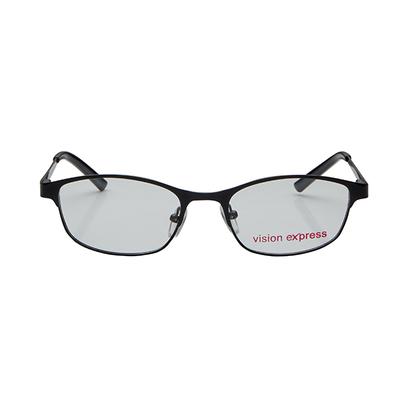 Vision Express 48944 Black Oval Eyeglasses (Including Anti-Reflective Coating Lens) 1's - Wearables Eye Glasses